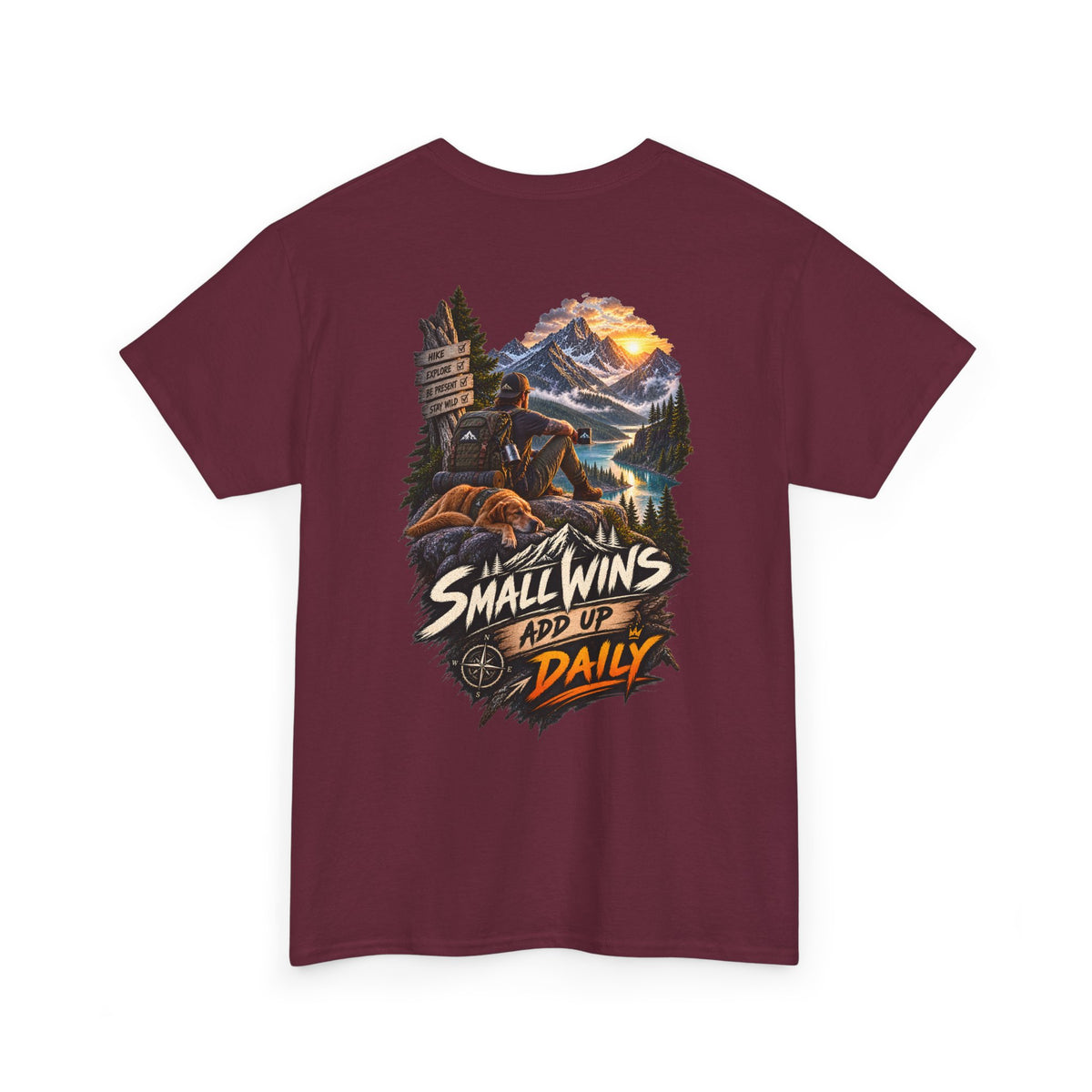 Small Wins Add Up Daily - Front & Back Print