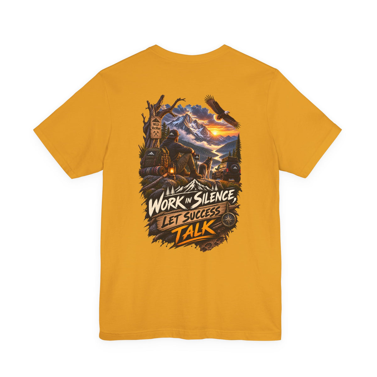 Work in Silence Let Success Talk Tee — Motivational Graphic T‑Shirt