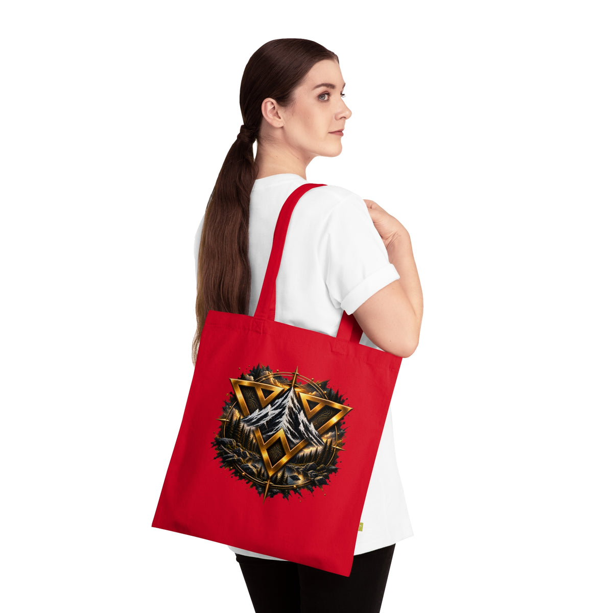 Tote Bag — WilD VecMan Viking Triangle Emblem Organic Cotton Tote