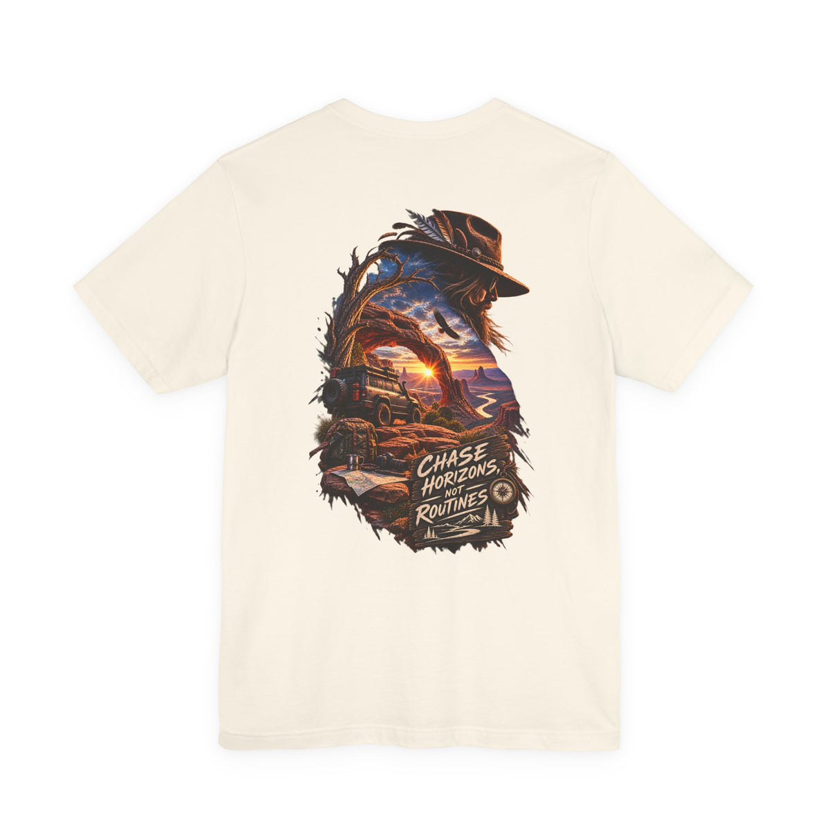 Chase Horizons Tee — Adventure Sunset Graphic Shirt