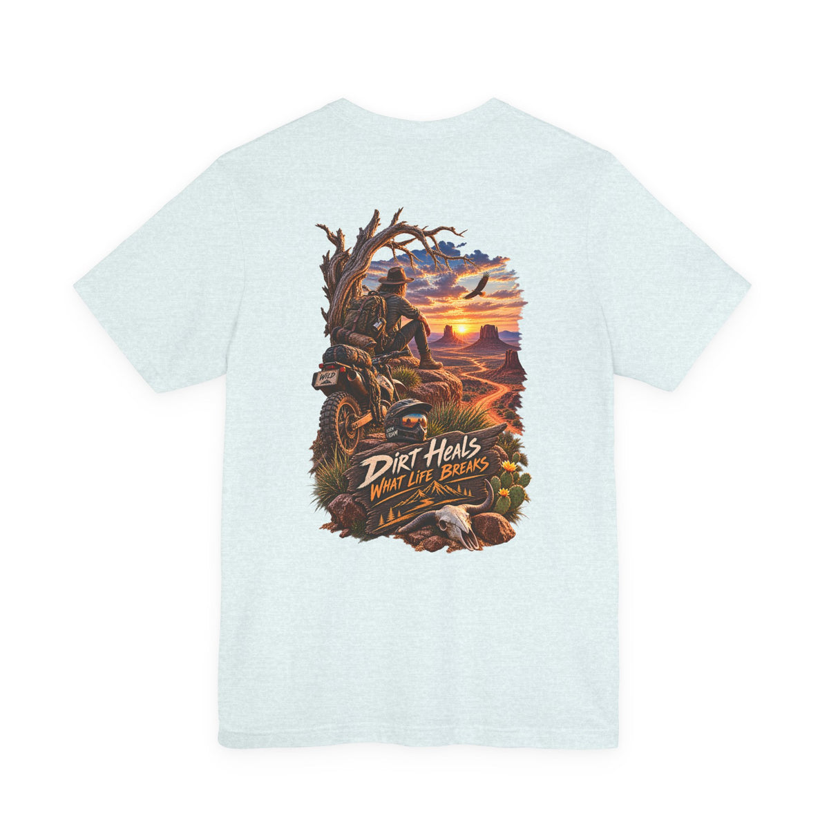 Dirt Heals Motorbike Sunset T‑Shirt