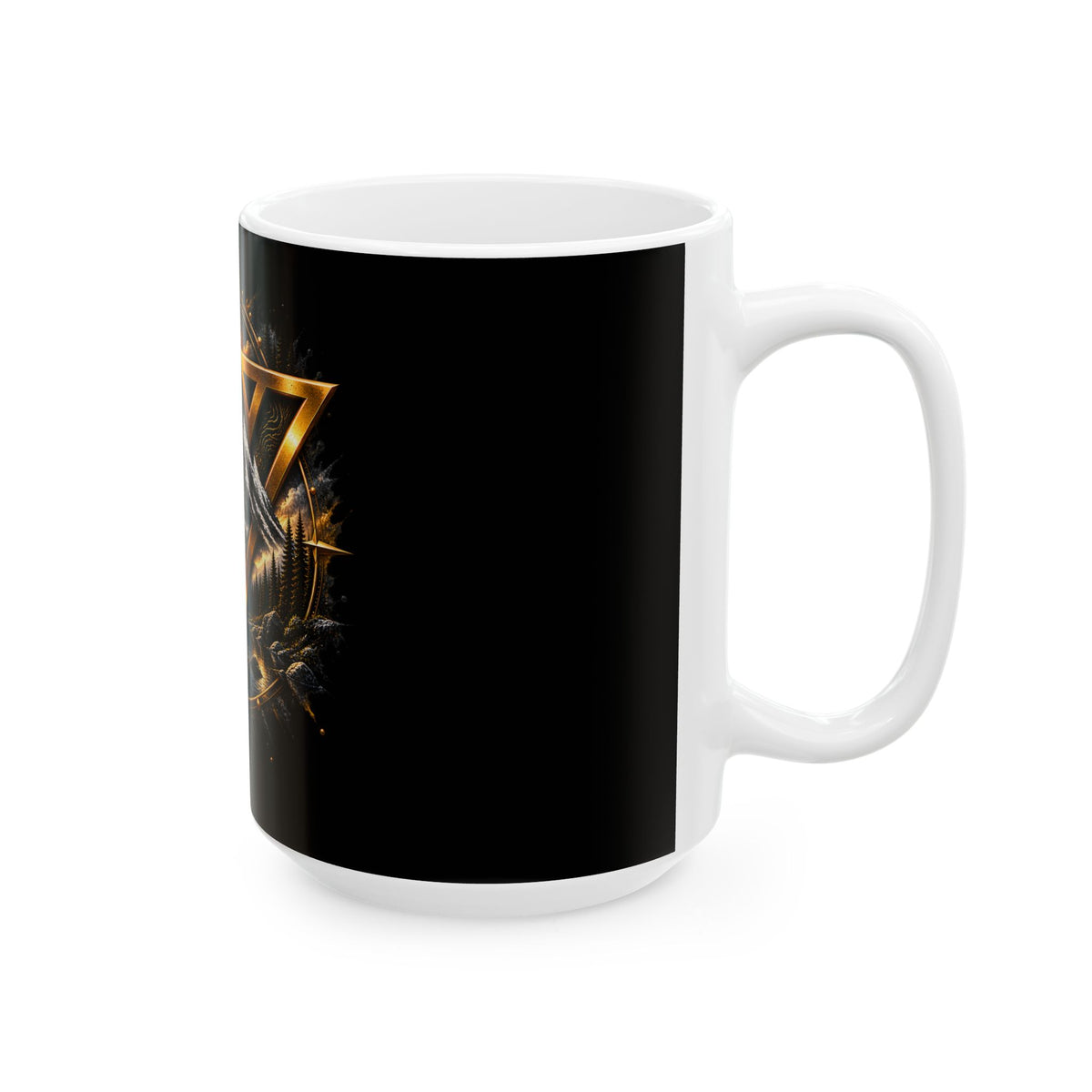 WiLD Vecman Compass Ceramic Mug — Norse Viking Woodland Coffee Cup