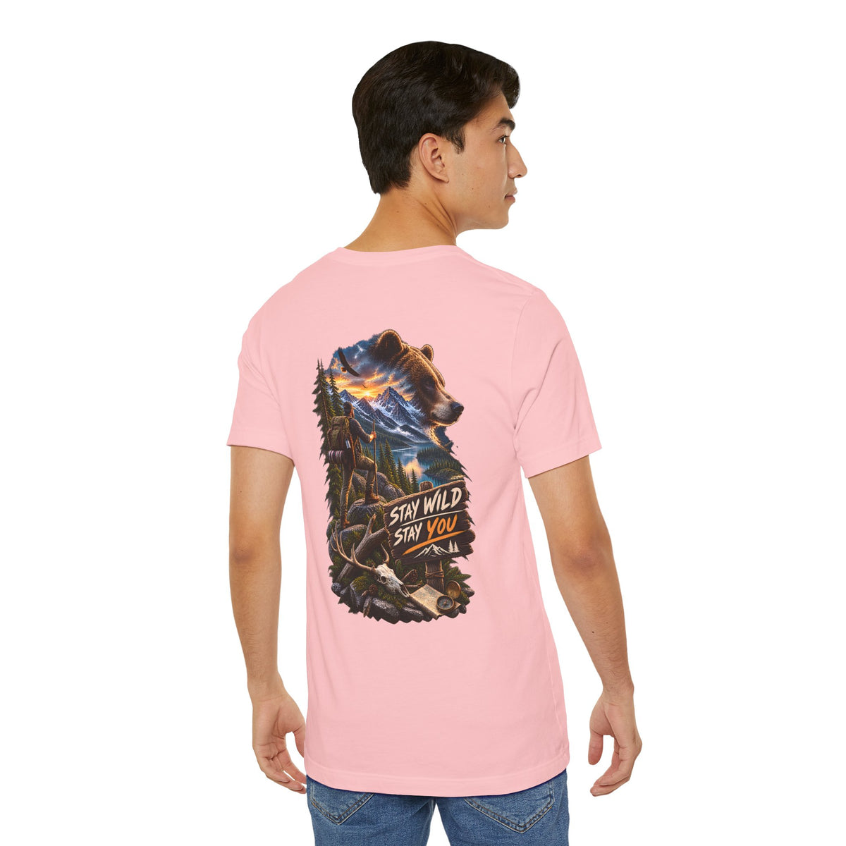 Stay Wild Stay You Bear Graphic Tee — Outdoor Adventure T-Shirt