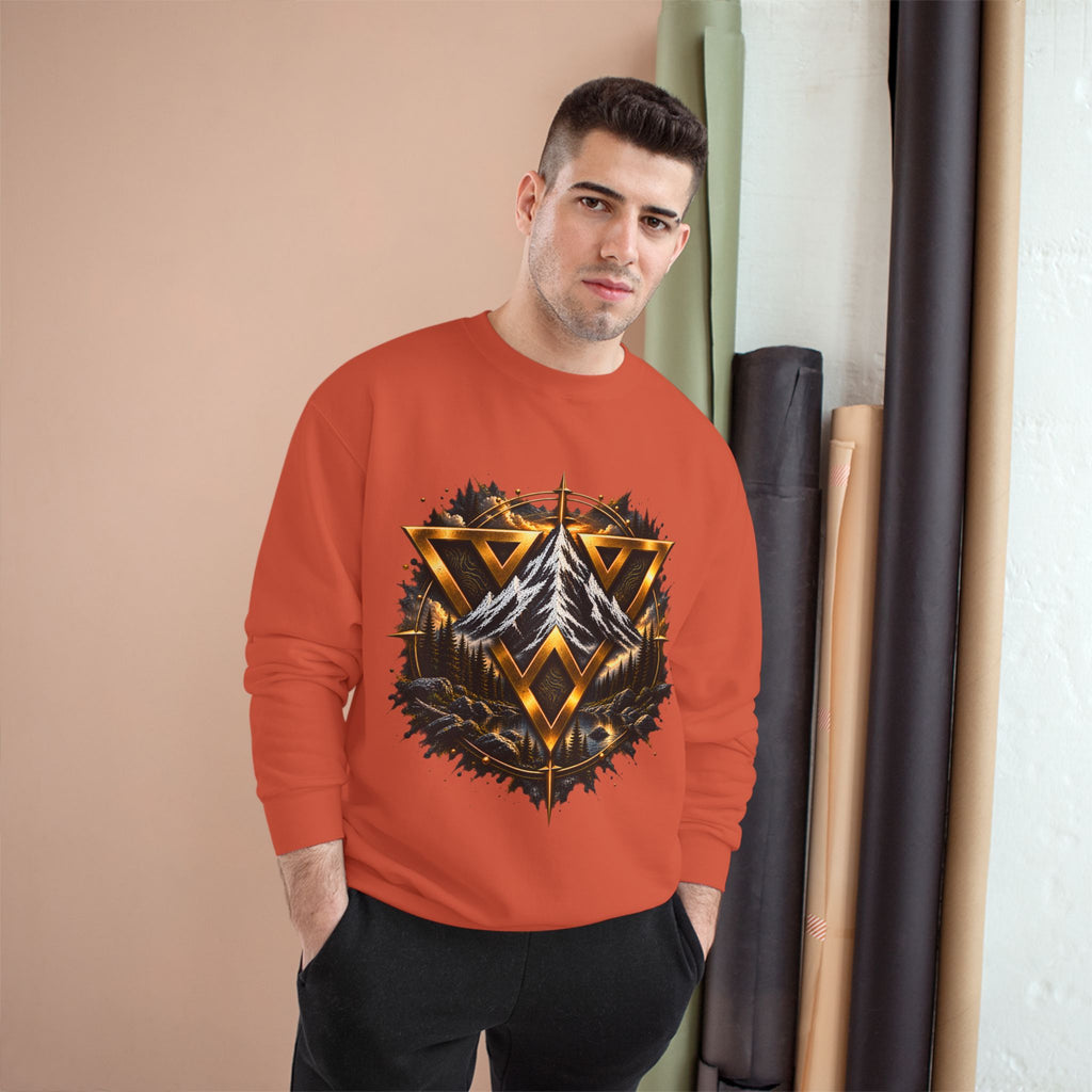 Adventure Champion Sweatshirt — 'Lost Often, Found Always' Mountain Graphic Crewneck