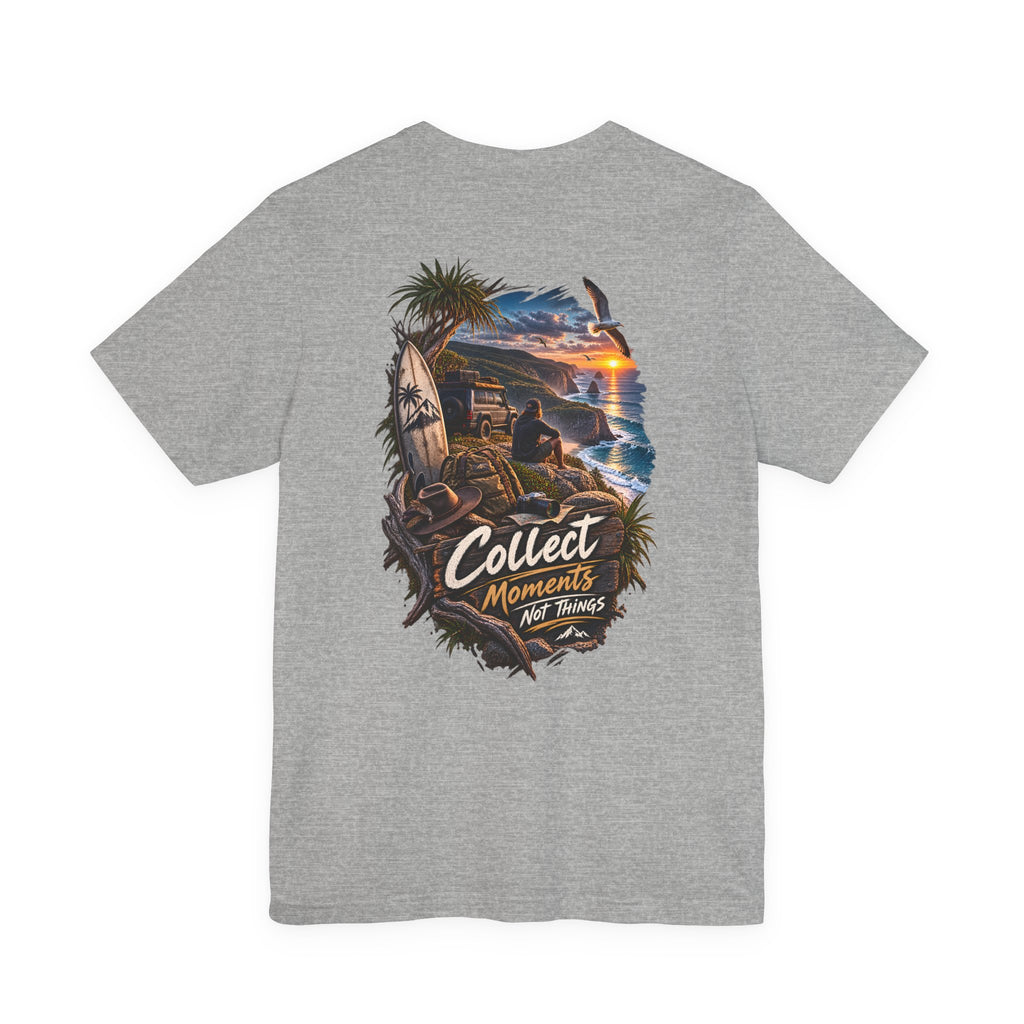 T-shirt de plage Collectez des moments, pas des choses
