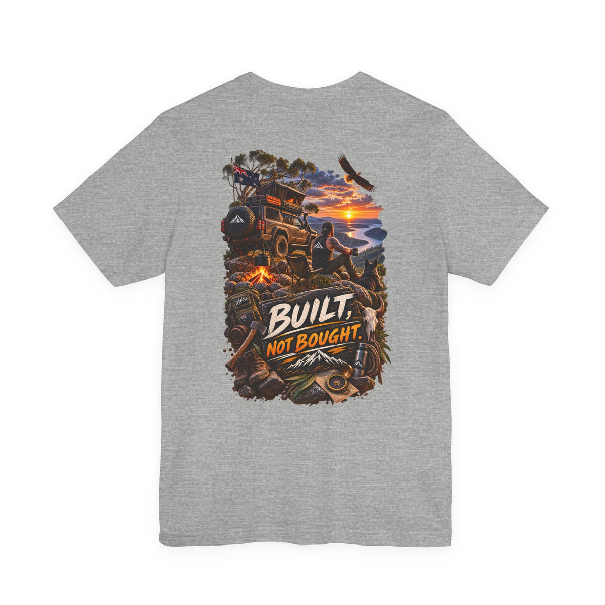 Built Not Bought Off-Road T-Shirt — 4x4 Jeep Adventure Graphic Tee