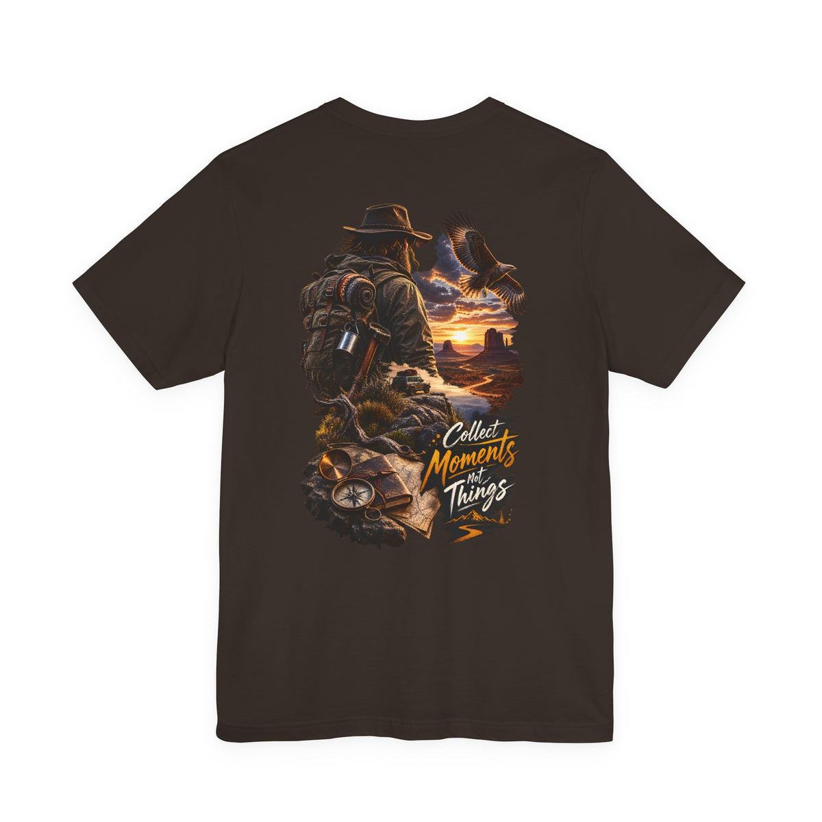Adventure Tee — “Collect Moments Not Things” Scenic Hiking T-Shirt