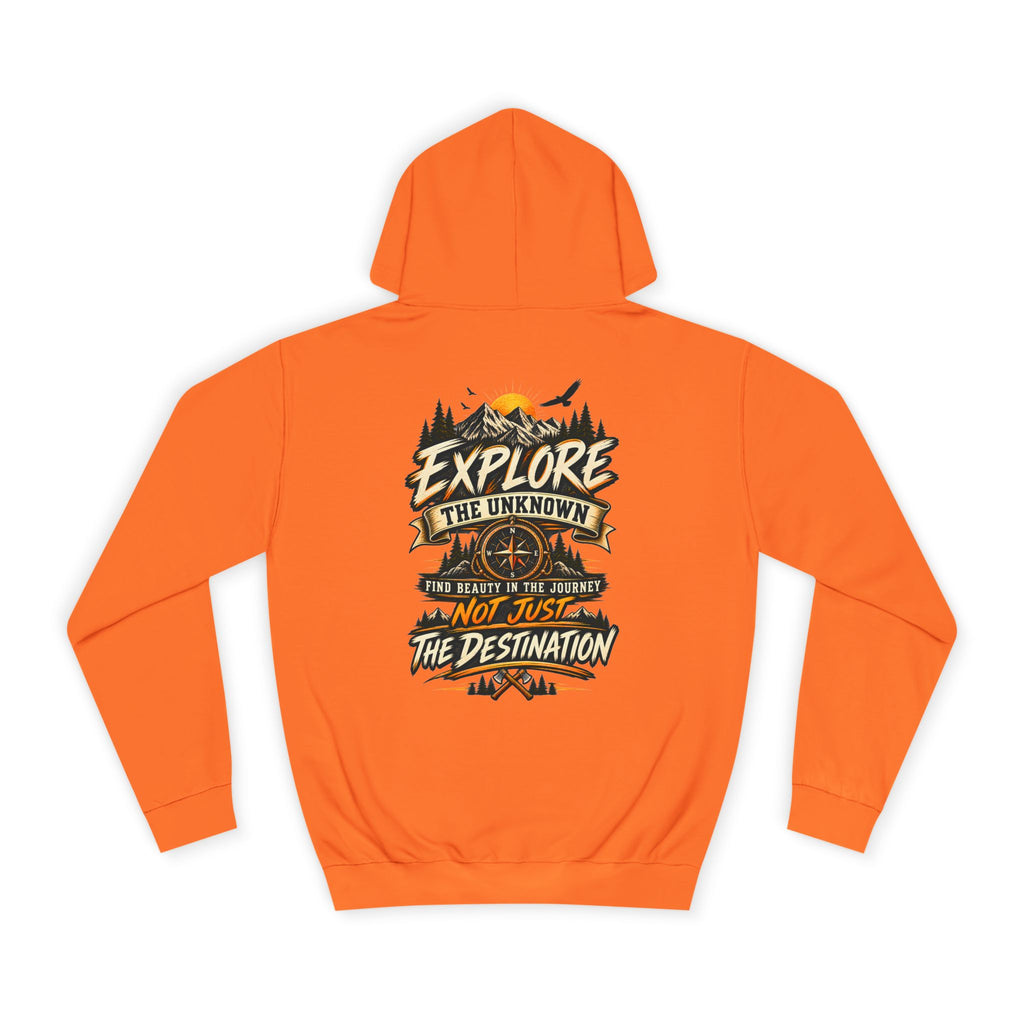 Explore The Unknown Hoodie — Adventure Graphic College Pullover