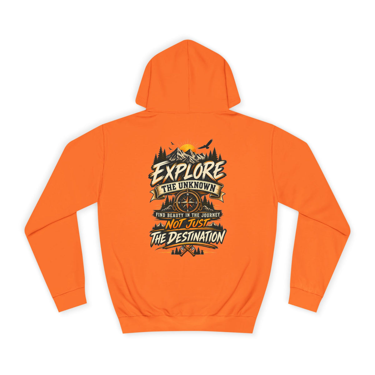 Explore The Unknown Hoodie — Adventure Graphic College Pullover