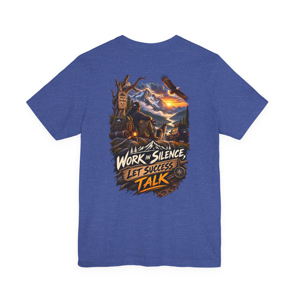 T-shirt « Work in Silence Let Success Talk » — T-shirt graphique de motivation
