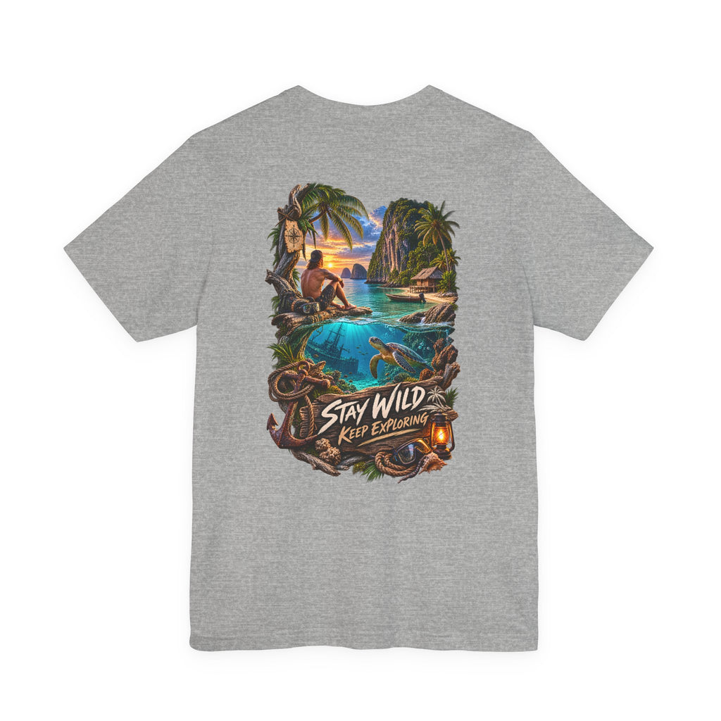 Restez sauvage, continuez à explorer - T-shirt WiLD VecMan