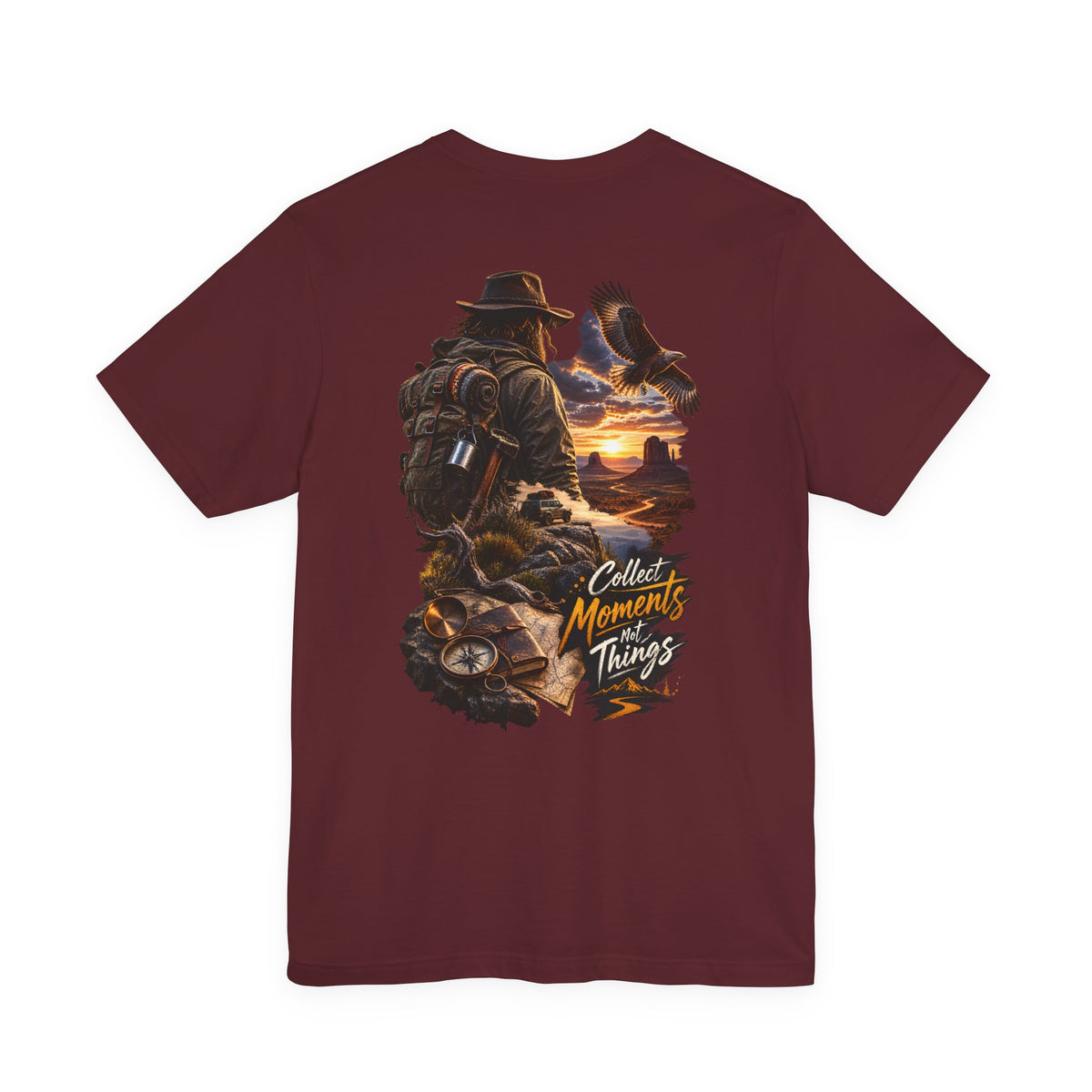Adventure Tee — “Collect Moments Not Things” Scenic Hiking T-Shirt