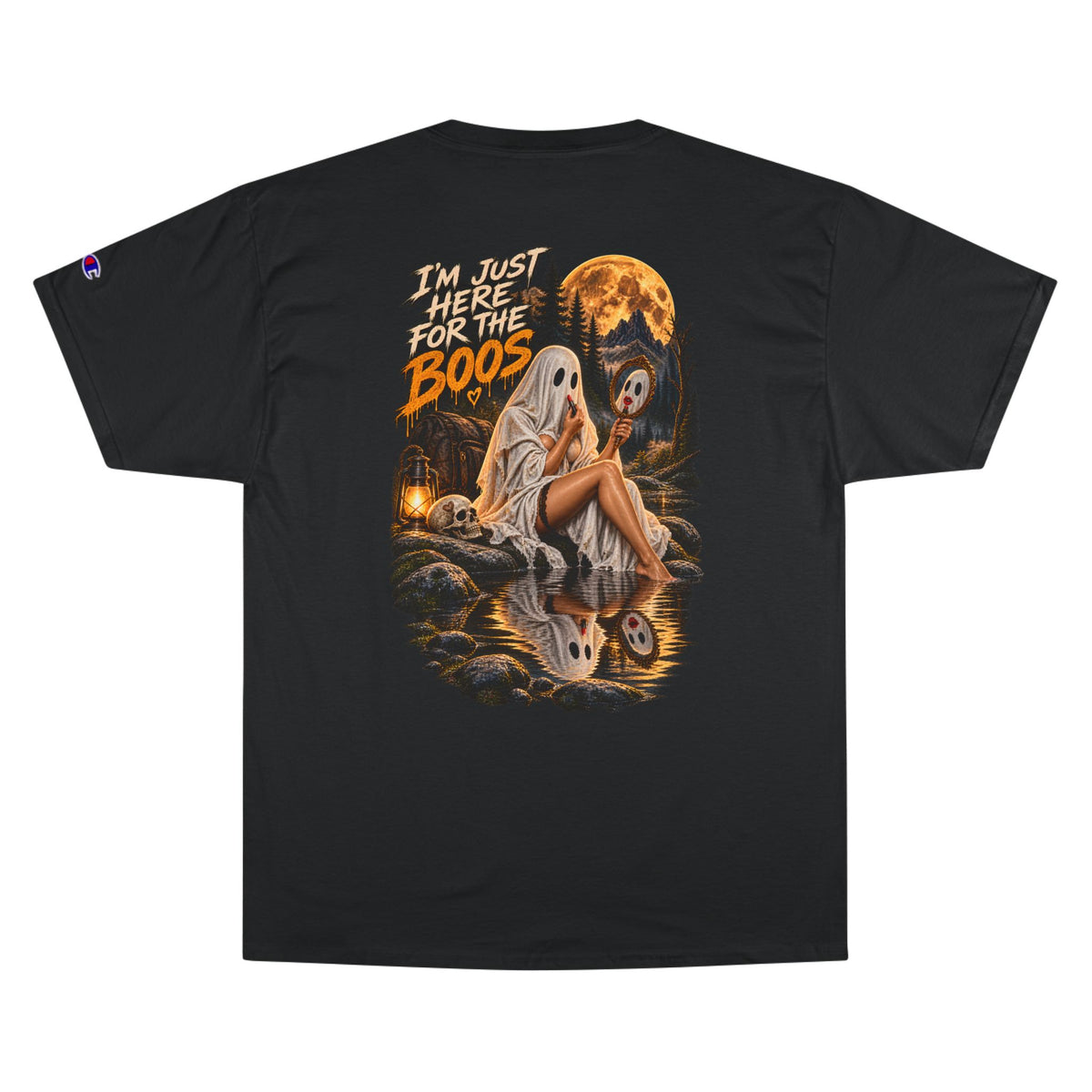 I'm Just Here for the Boos - WiLD Vecman Halloween T-Shirt