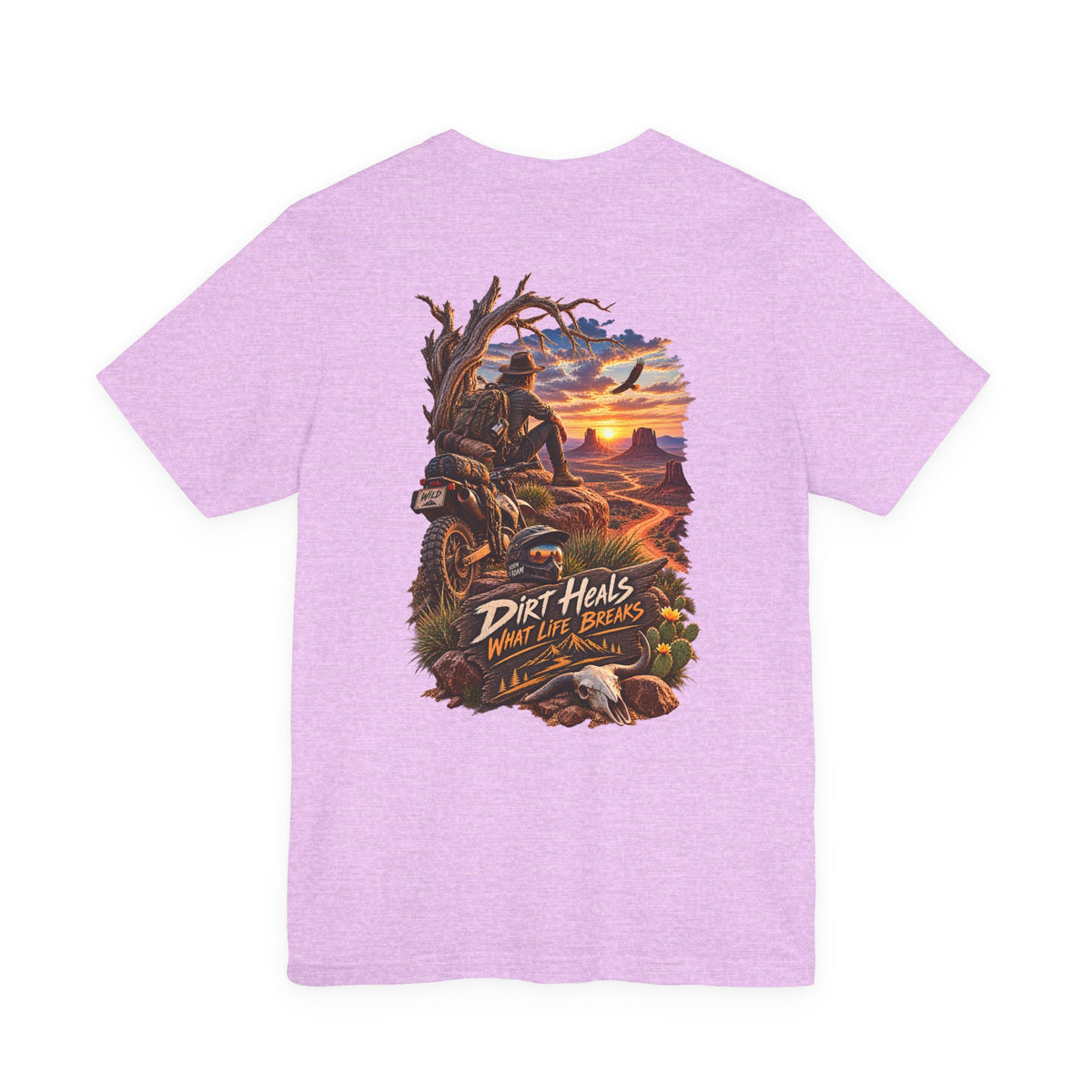Dirt Heals Motorbike Sunset T‑Shirt