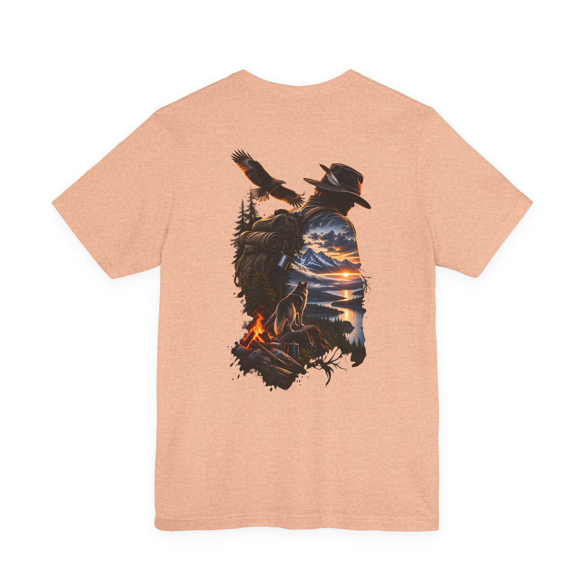 Western Sunset Cowboy T‑Shirt — Scenic Cowboy Silhouette Tee
