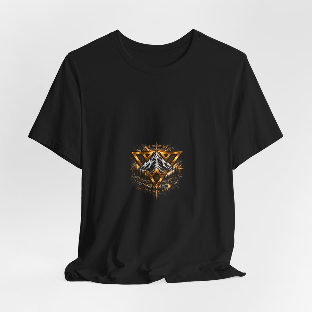 WiLD VecMan logo Graphic Tee — Geometric Forest Wolf T-Shirt