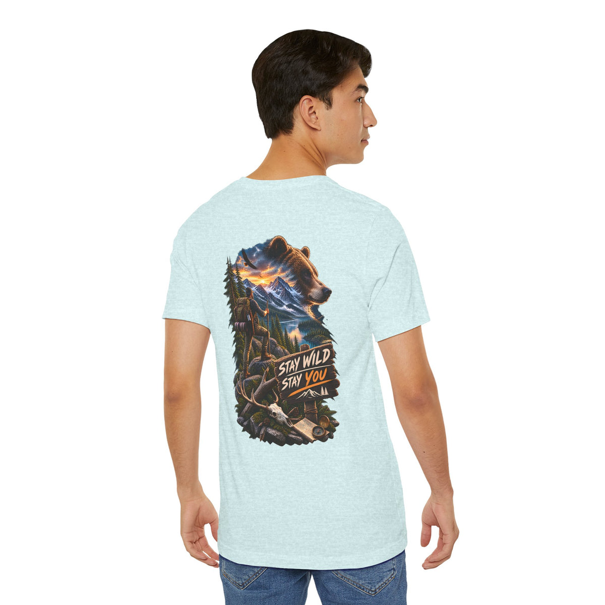 Stay Wild Stay You Bear Graphic Tee — Outdoor Adventure T-Shirt