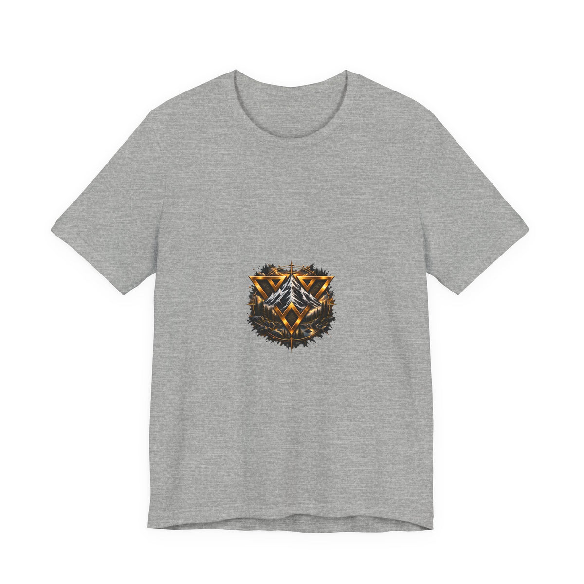 WiLD VecMan logo Graphic Tee — Geometric Forest Wolf T-Shirt
