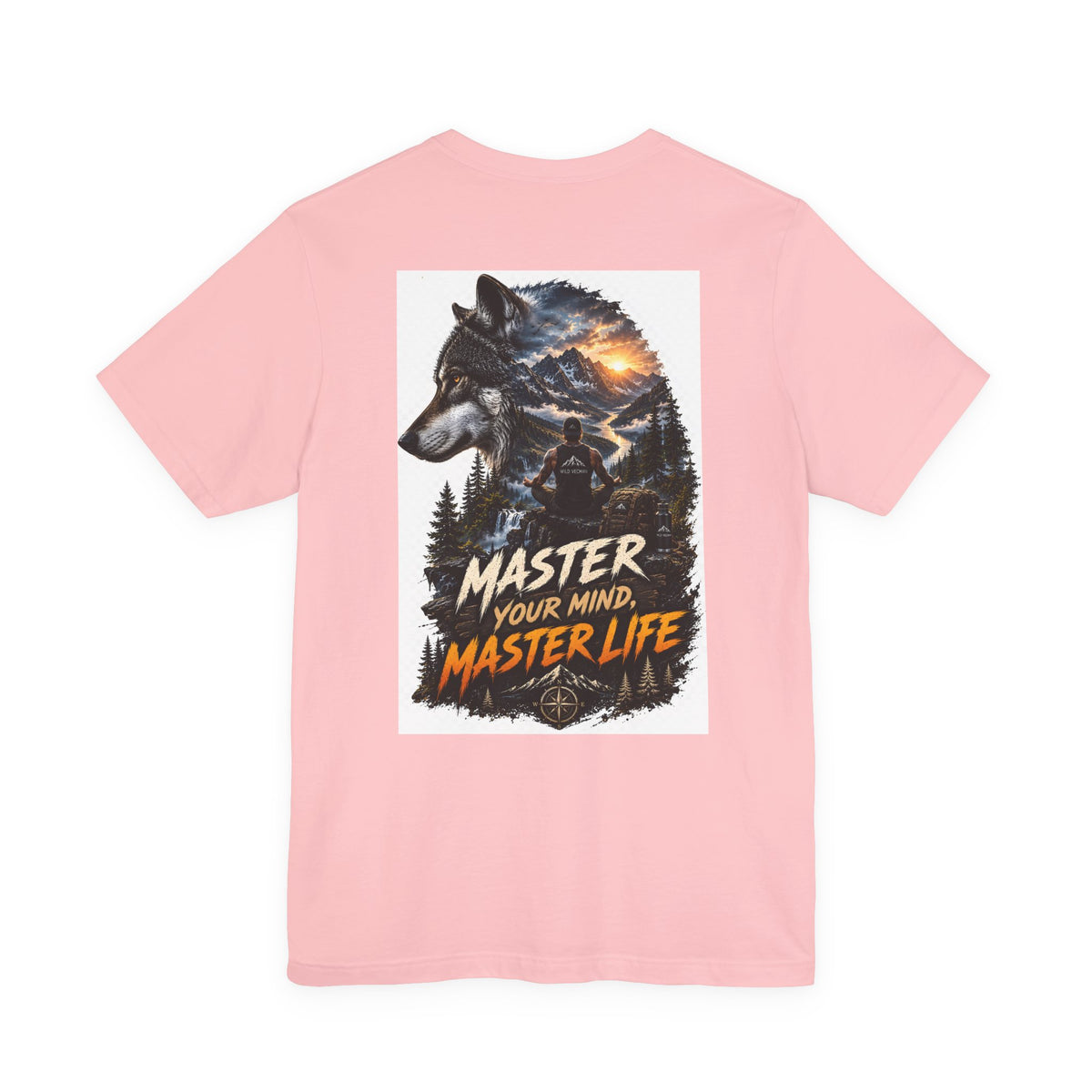 Master Your Mind, Master Life Wolf Tee — Motivational Outdoor Graphic T-Shirt
