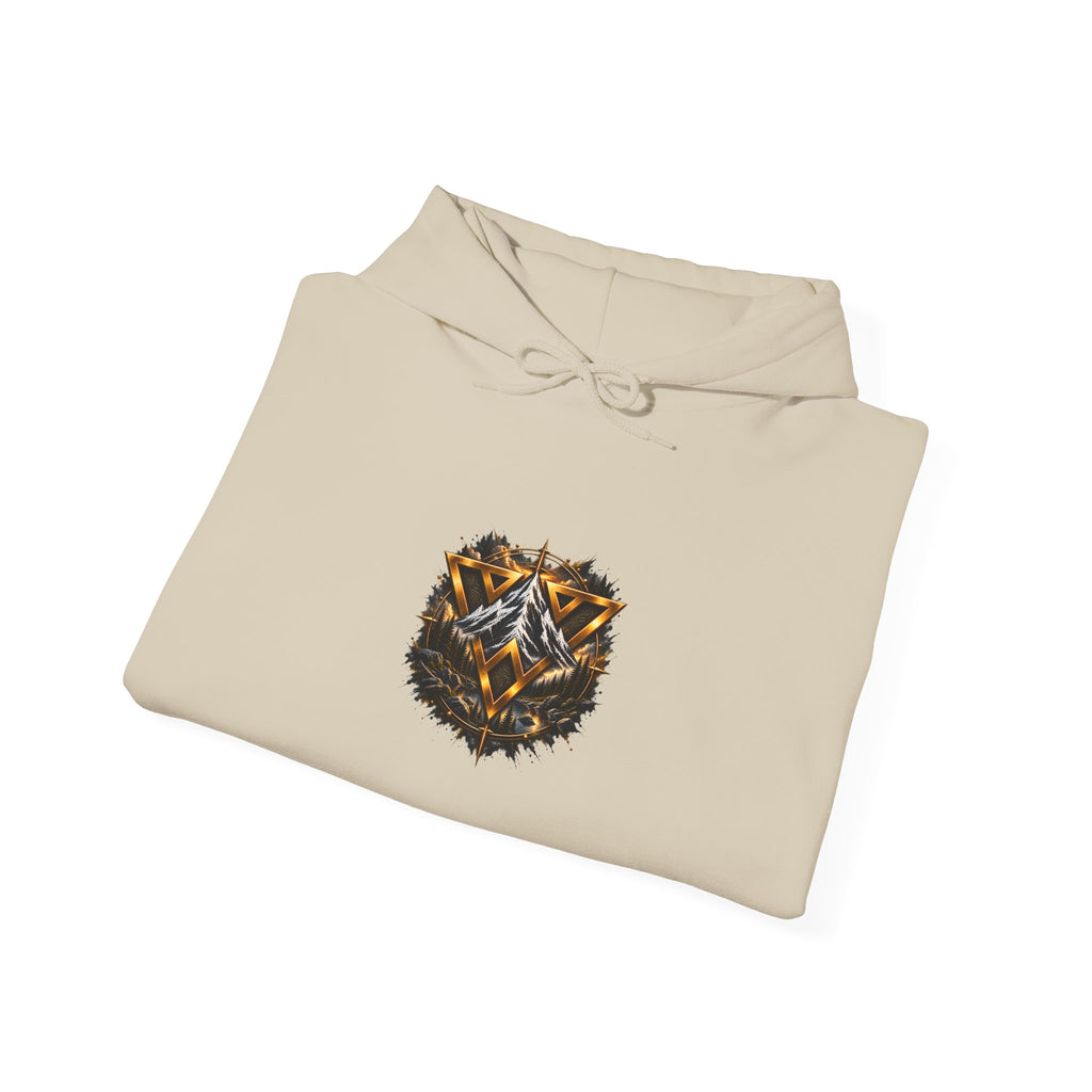 WiLD VecMan Hoodie — Geometric Wolf Emblem Graphic Sweatshirt