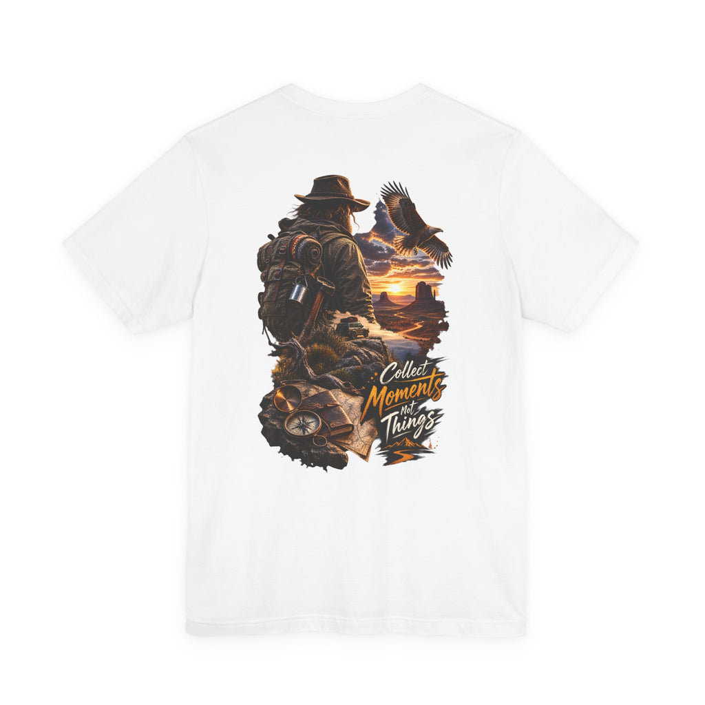 T-shirt d'aventure — T-shirt de randonnée panoramique « Collectez des moments, pas des choses »