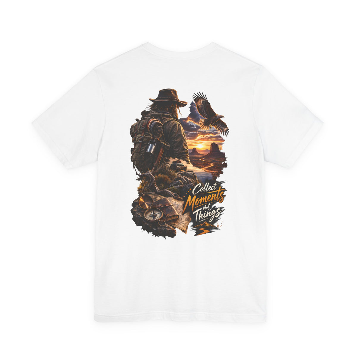 Adventure Tee — “Collect Moments Not Things” Scenic Hiking T-Shirt