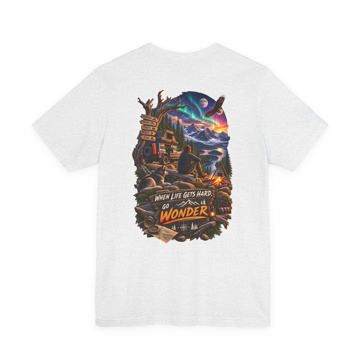Adventure Tee — "When Life Gets Hard, Go Wonder" Graphic T‑Shirt