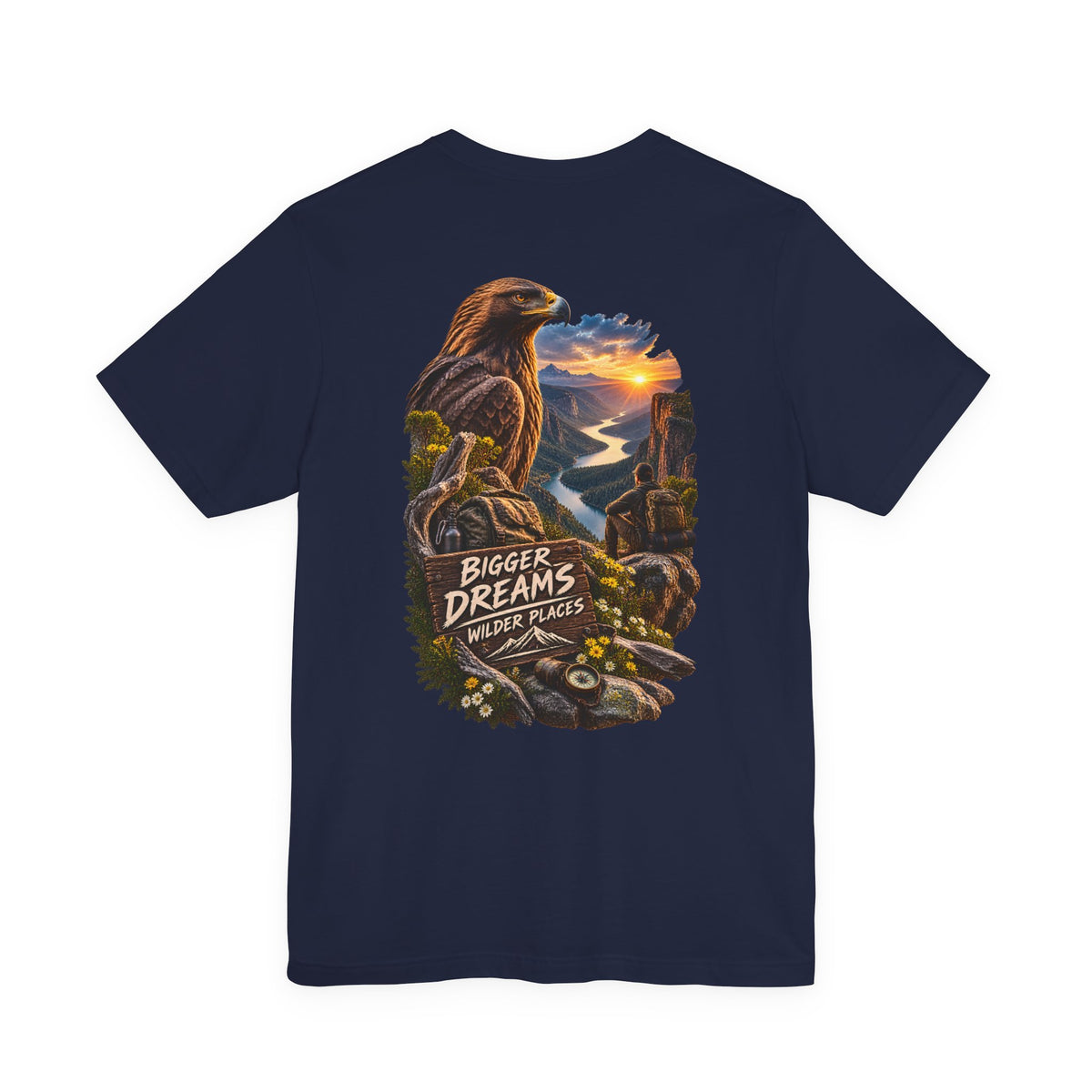 Bigger Dreams Wilder Places Tee — Adventure Eagle Graphic T‑Shirt