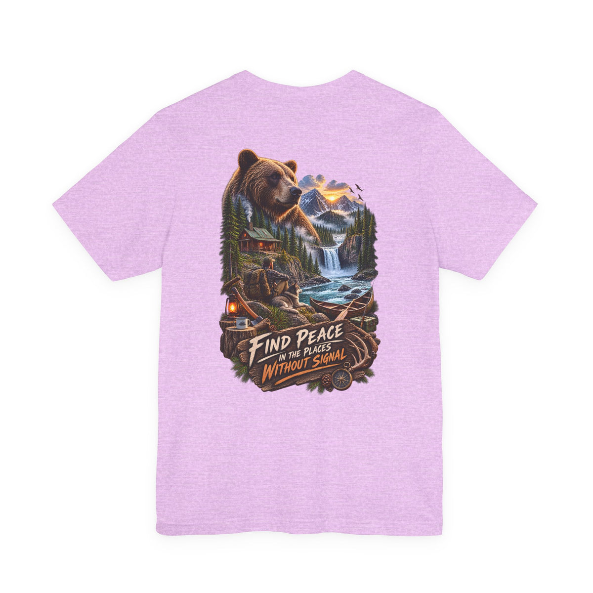 Bear Mountain Scenic Tee — "Find Peace in the Places Without Signal"