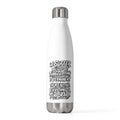 Insulated Bottle — Motivational Quote “Everything Is Temporary” Stainless Steel 20oz