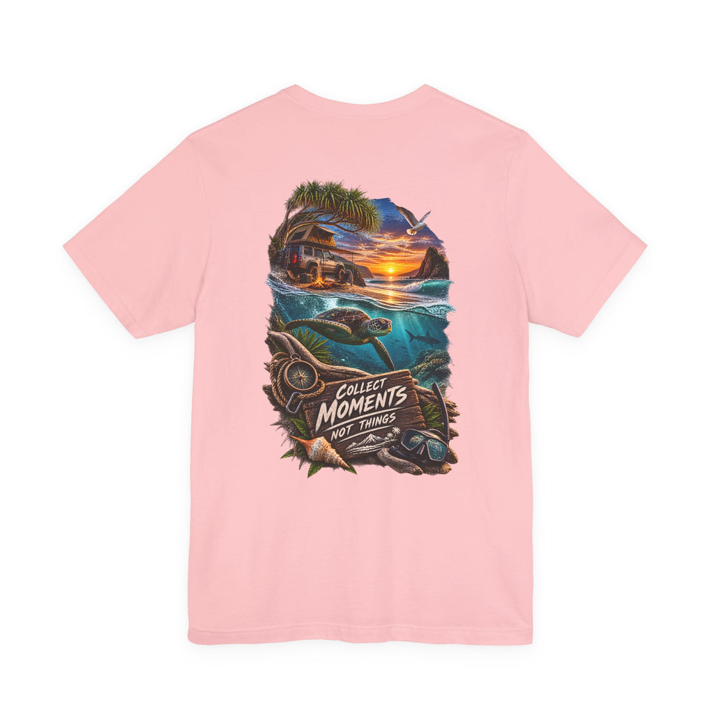 T-shirt Surf Coucher de soleil Collectez des moments, pas des objets