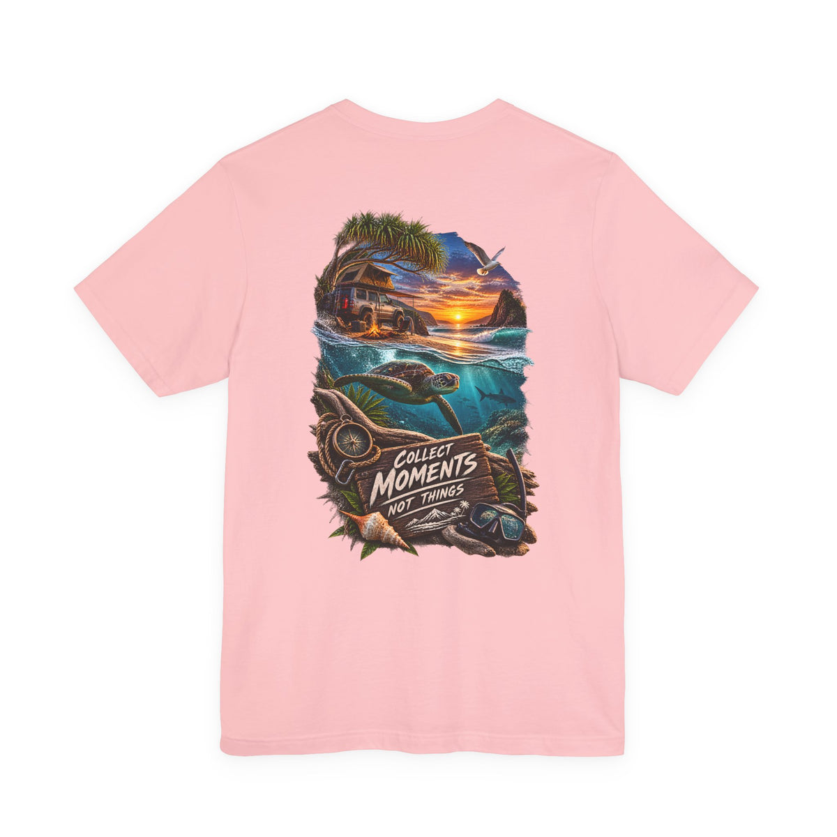 Collect Moments Not Things Sunset Surf T-Shirt