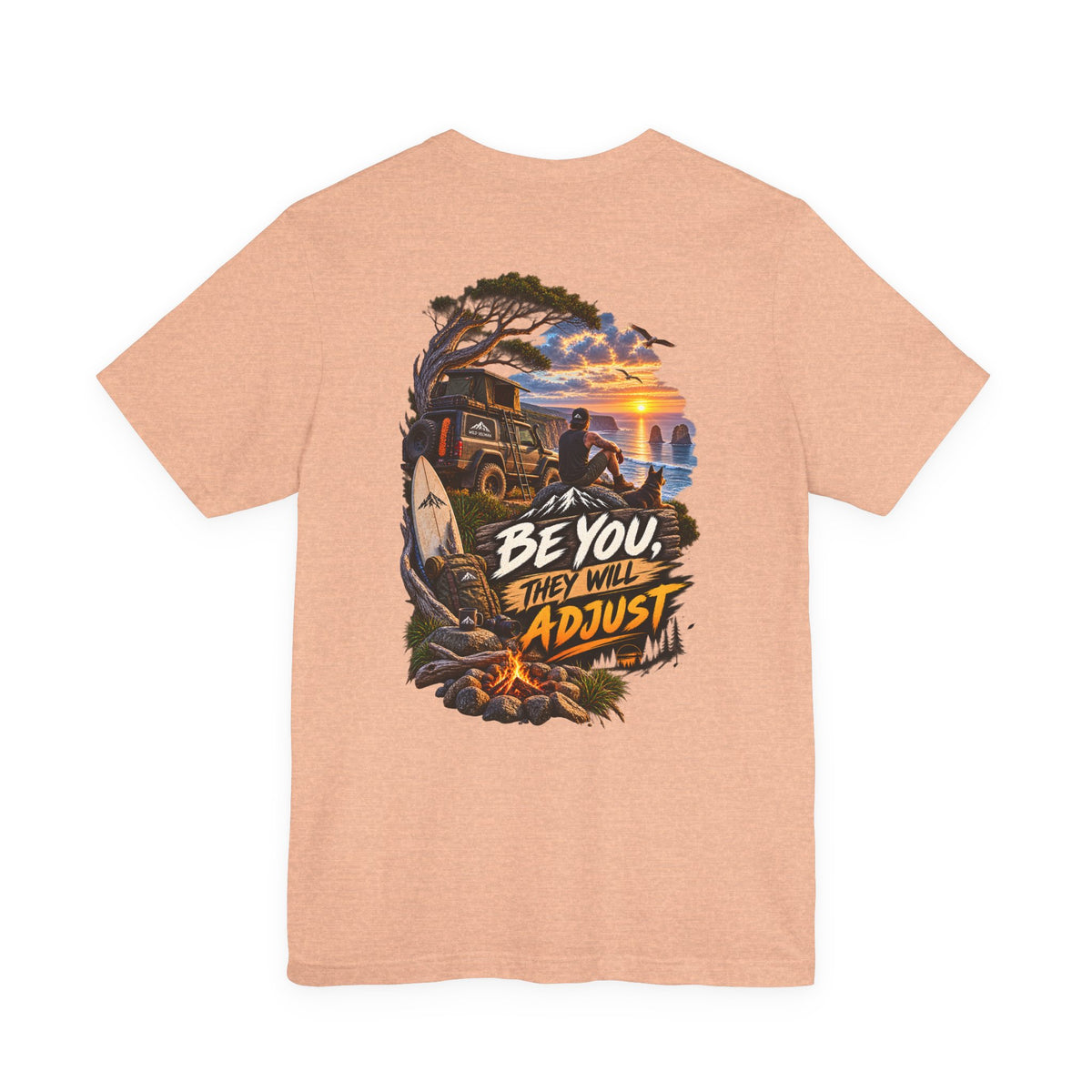 Be You They Will Adjust Sunset Surf Tee