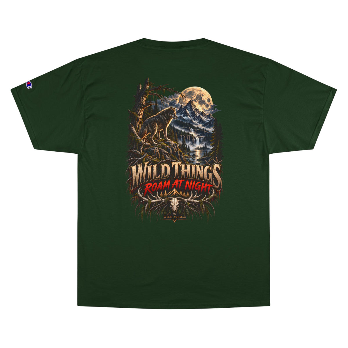 Wild Things Roam at Night - WiLD VecMan Halloween T-Shirt