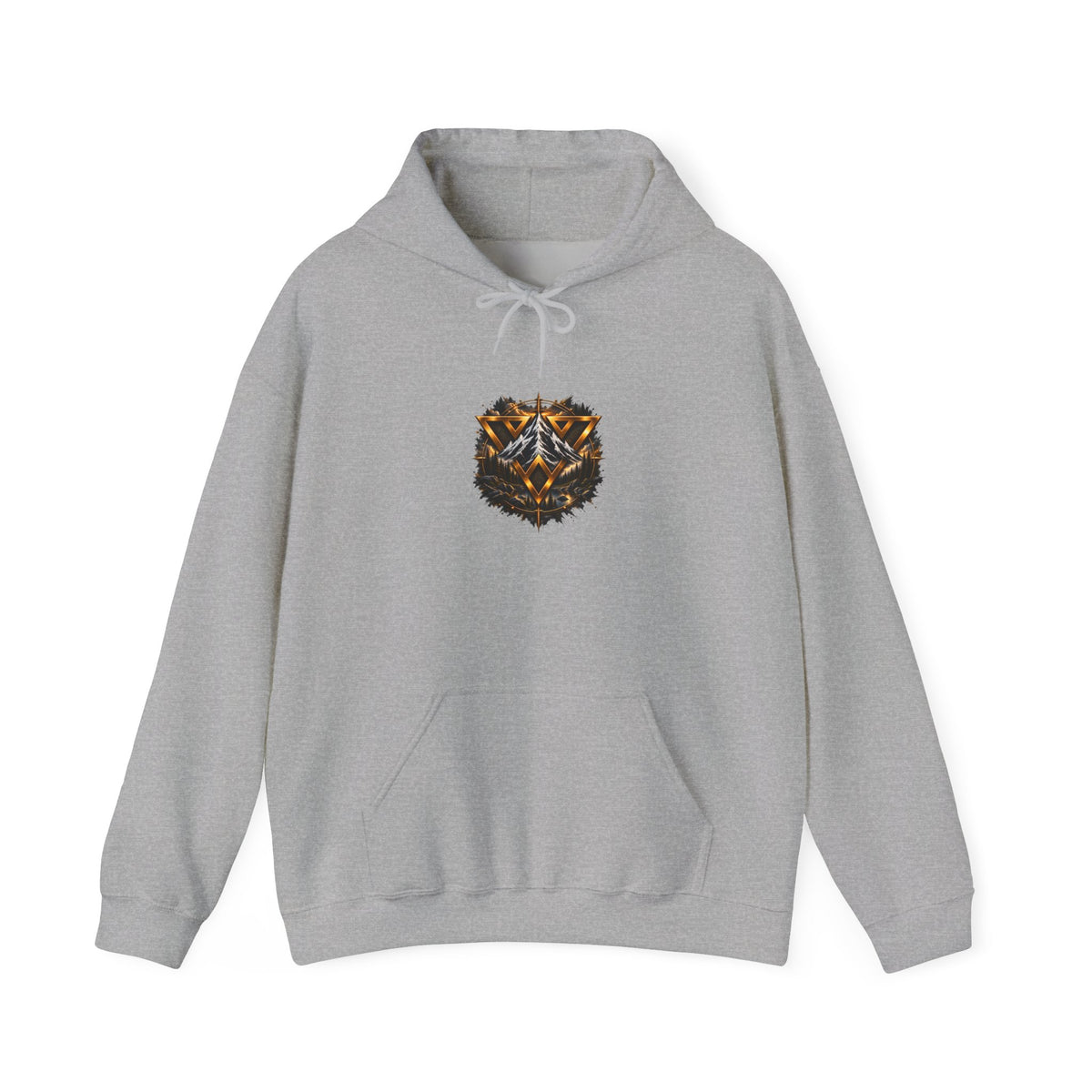 WiLD VecMan Hoodie — Geometric Wolf Emblem Graphic Sweatshirt