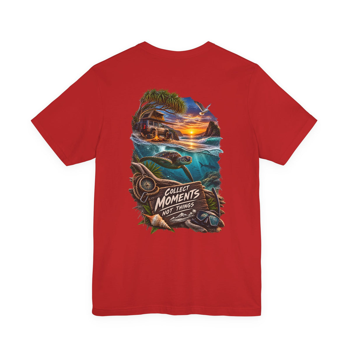 Collect Moments Not Things Sunset Surf T-Shirt