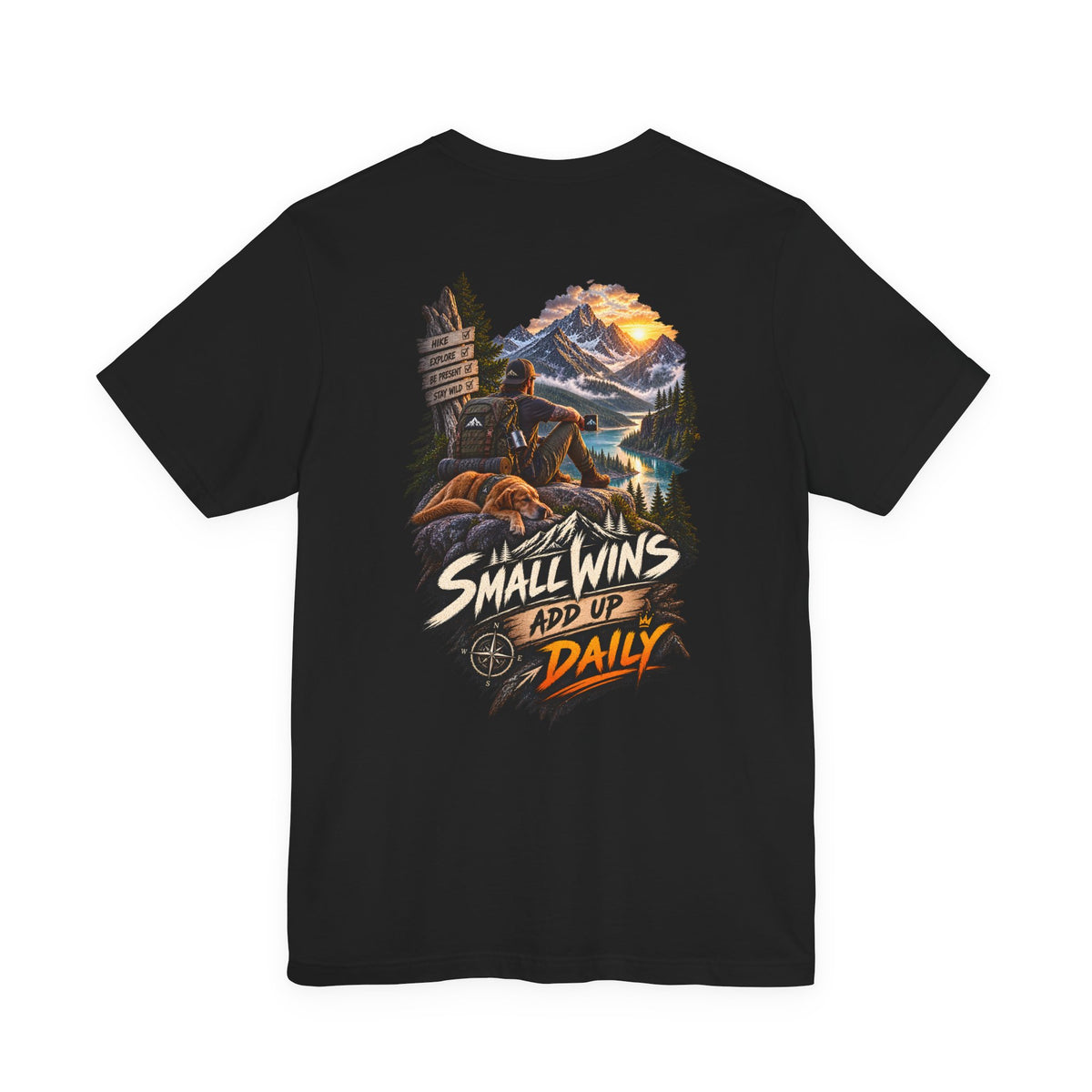 Small Wins Add Up Daily Mountain Adventure Tee