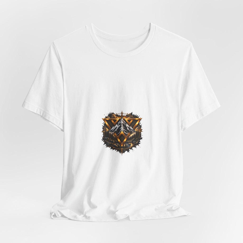WiLD VecMan logo Graphic Tee — Geometric Forest Wolf T-Shirt