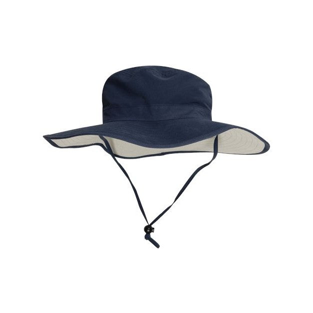 Adventure Booney Hat — "Extreme Adventurer with wild vecman logo" Outdoor Sun Hat with Chin Cord