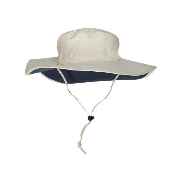 Adventure Booney Hat — "Extreme Adventurer with wild vecman logo" Outdoor Sun Hat with Chin Cord
