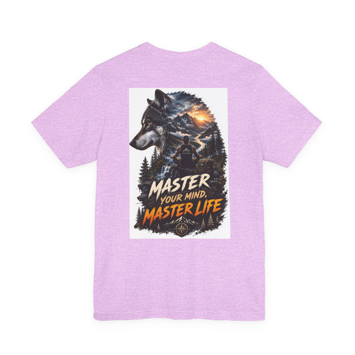 Master Your Mind, Master Life Wolf Tee — Motivational Outdoor Graphic T-Shirt