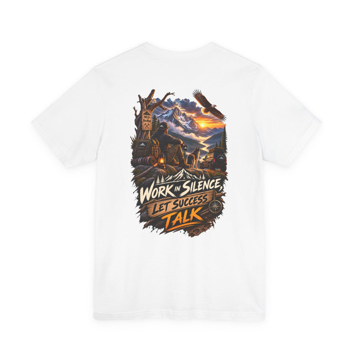 Work in Silence Let Success Talk Tee — Motivational Graphic T‑Shirt