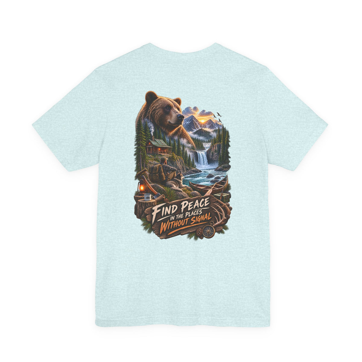 Bear Mountain Scenic Tee — "Find Peace in the Places Without Signal"