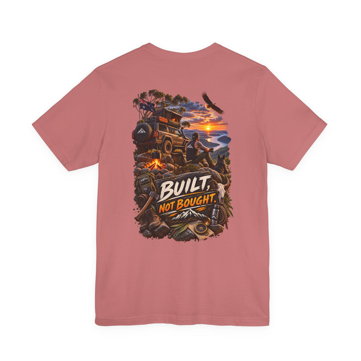 Built Not Bought Off-Road T-Shirt — 4x4 Jeep Adventure Graphic Tee