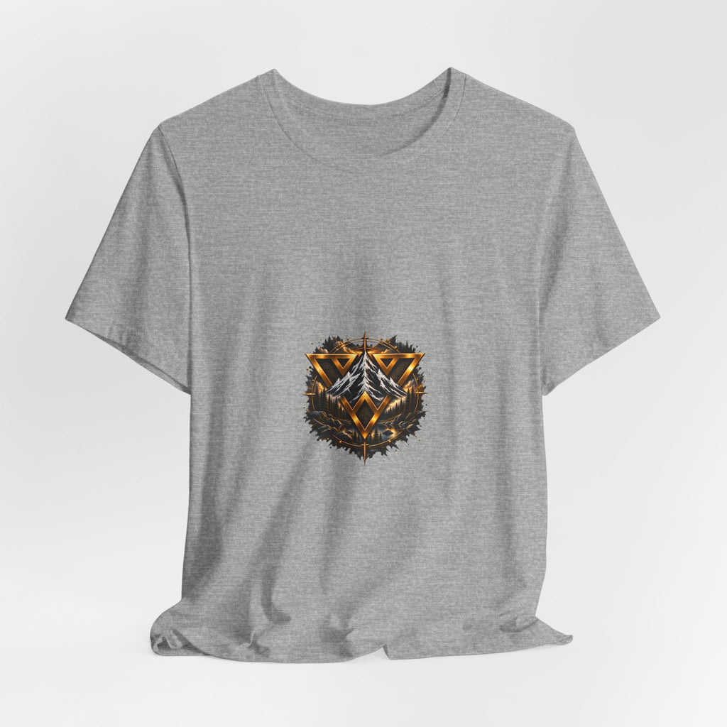 WiLD VecMan logo Graphic Tee — Geometric Forest Wolf T-Shirt