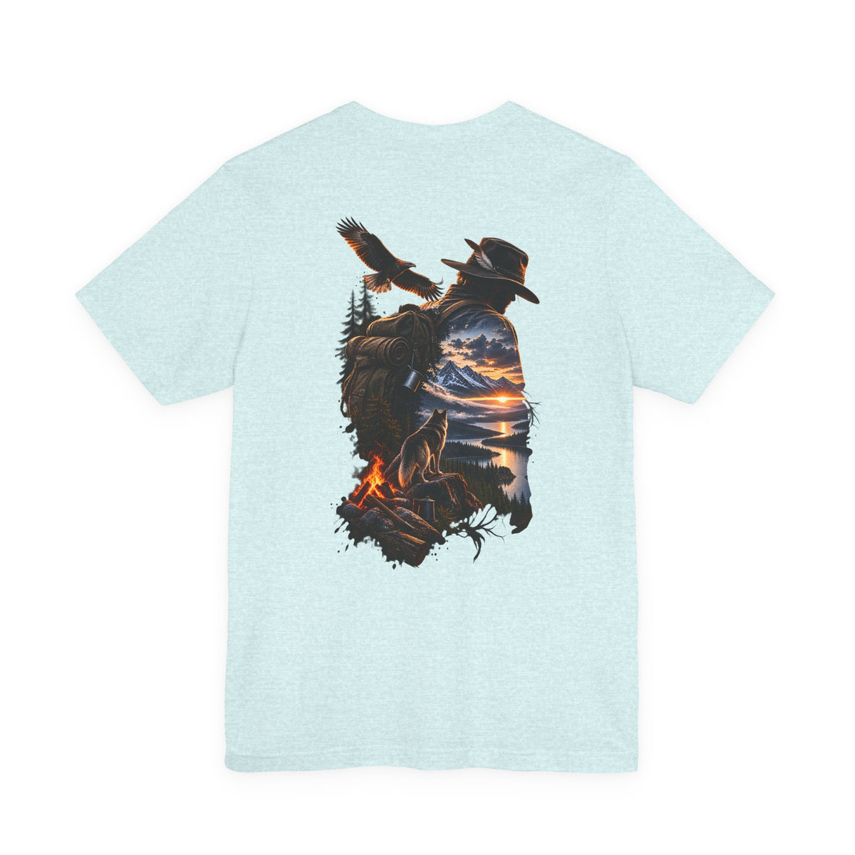 Western Sunset Cowboy T‑Shirt — Scenic Cowboy Silhouette Tee