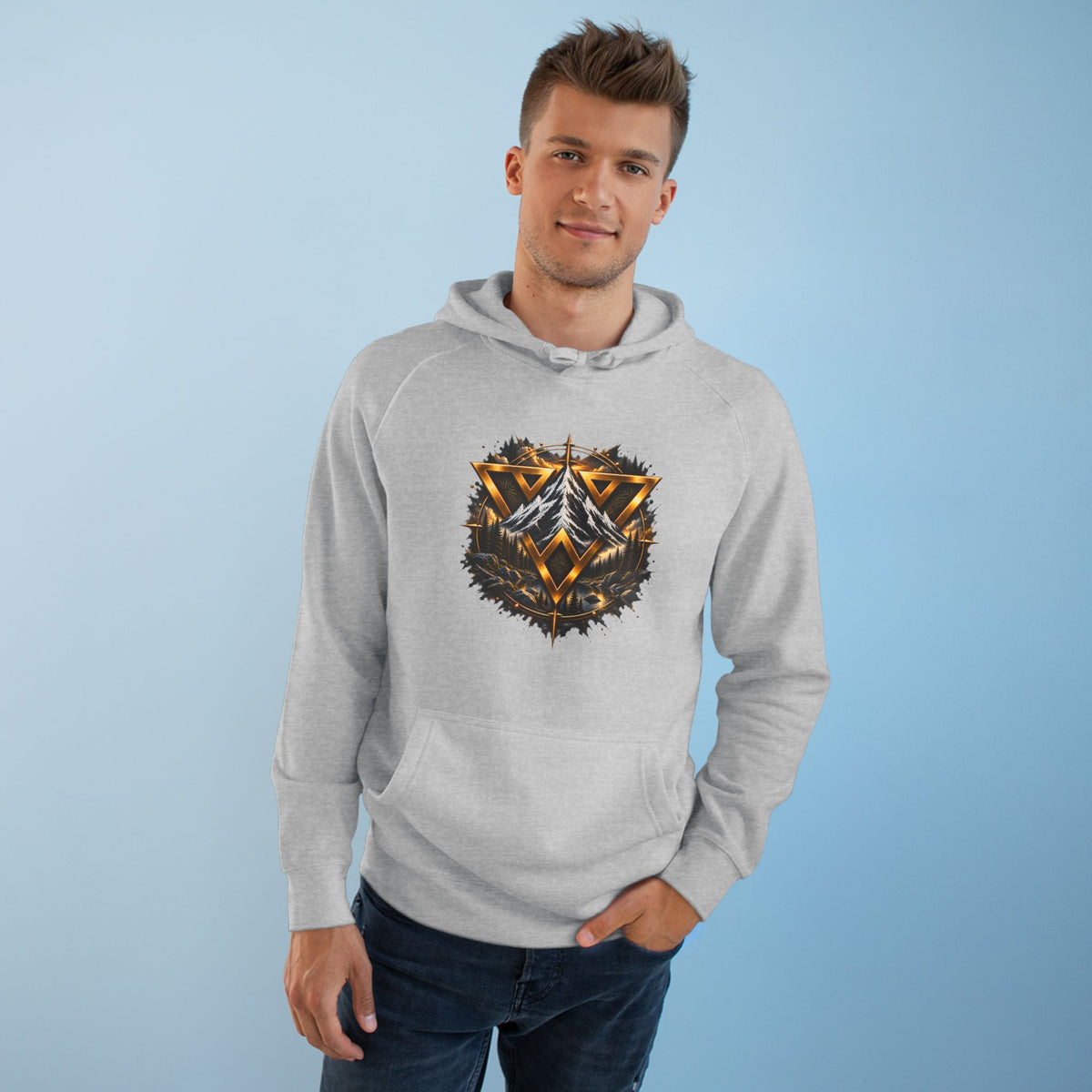WilD VecMan Hoodie — "We Suffer Because We Think Everything Is Permanent" Inspirational Graphic Hoodie