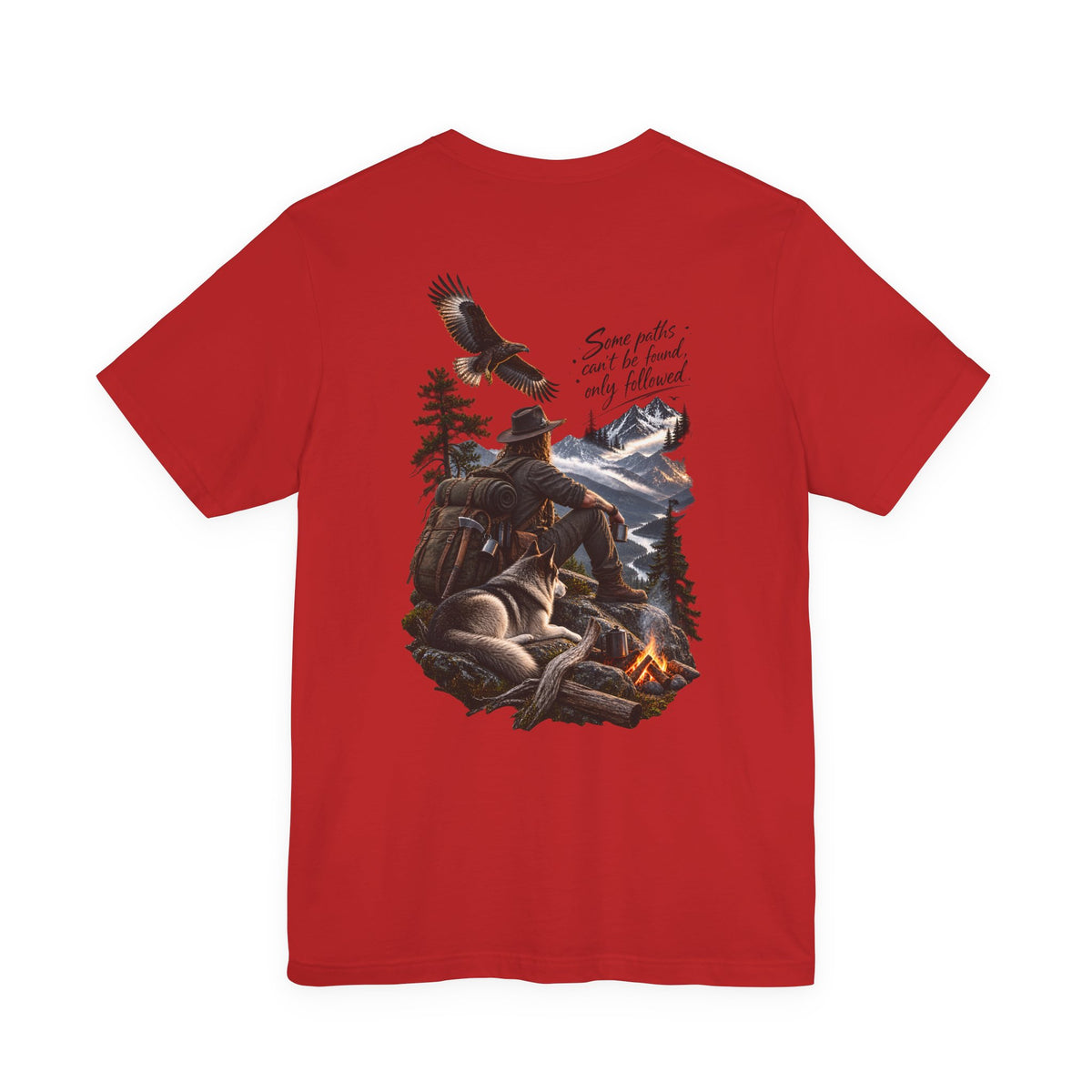Adventure Campfire Tee — "Some paths I can’t be found, only followed"
