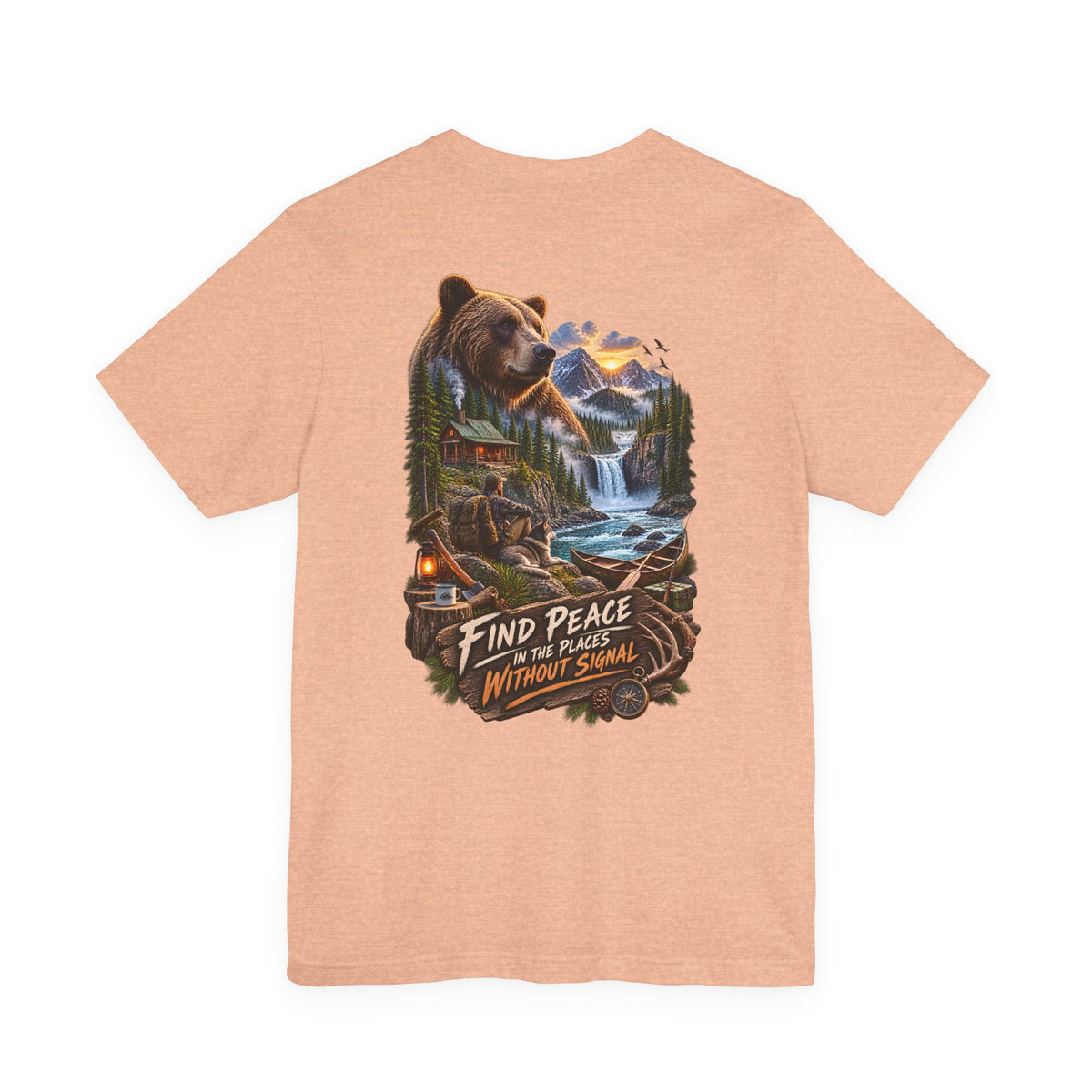Bear Mountain Scenic Tee — "Find Peace in the Places Without Signal"