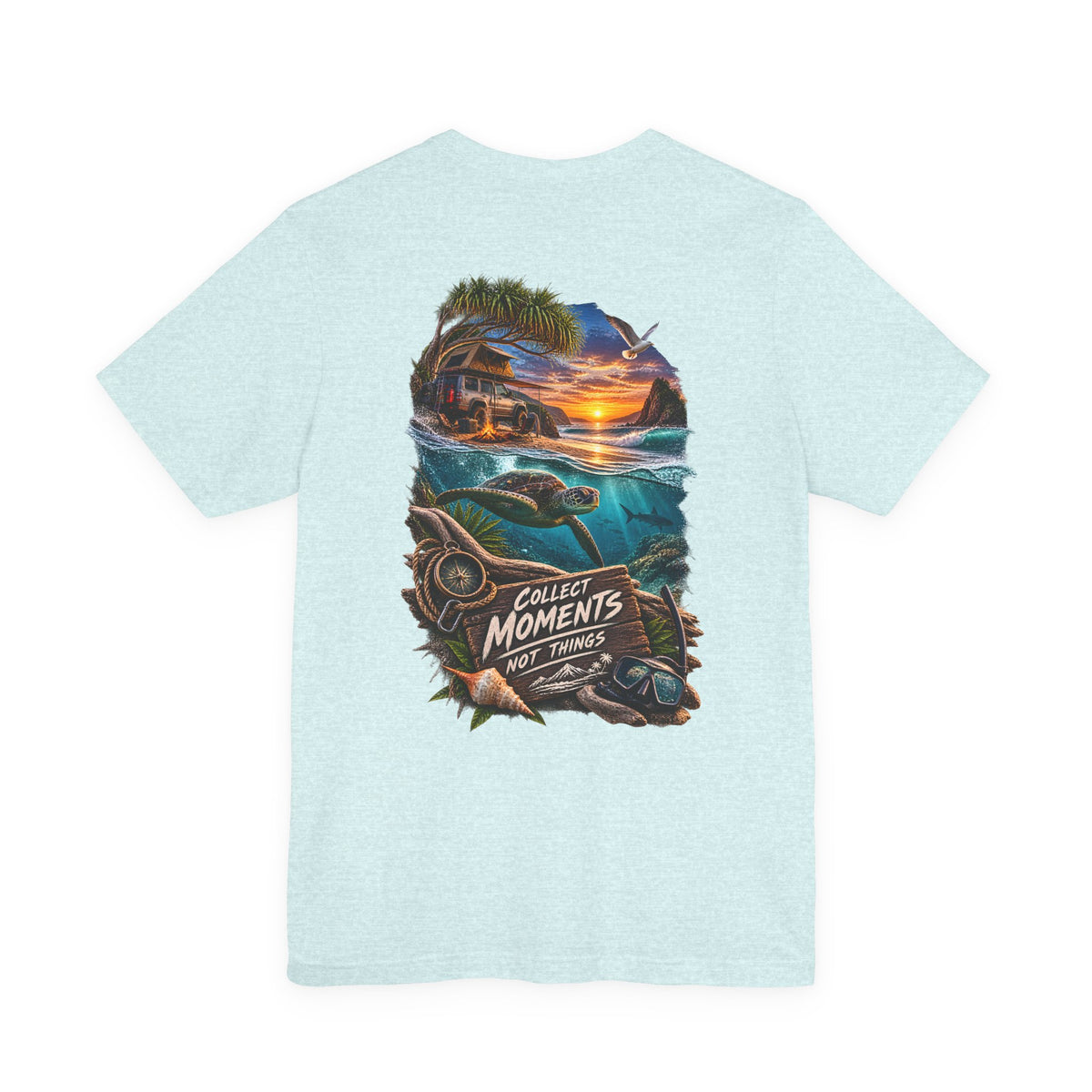 Collect Moments Not Things Sunset Surf T-Shirt